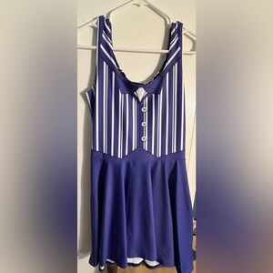 Purple medium Dapper Skater Dress